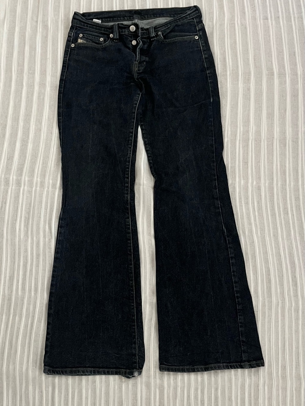 Diesel Black Bootcut Jeans